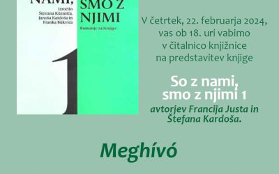 Vabilo na predstavitev knjige So z nami, smo z njimi 1